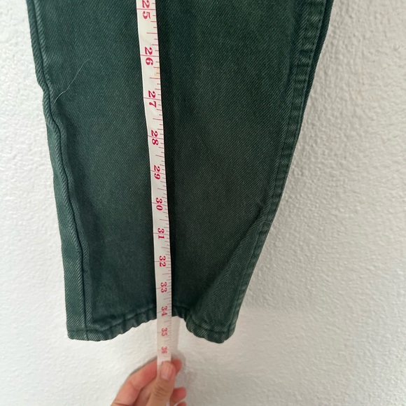 Levi’s orange label rare vintage forest green denim jeans 24 - Picture 6 of 8